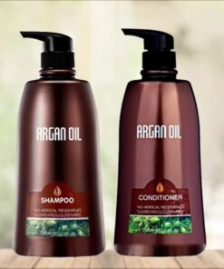 شامبو وبلسم خالي من الكبريتات بزيت الأرغان - 350 مل